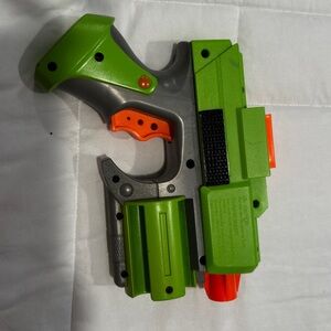 Green Nerf Crossfire Sidearm Pistol Revolver Dart Tag Gun Strikefire Blaster